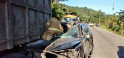 Cinco muertos deja fatal accidente vial en el desvió hacia el Triunfo de la Cruz, Tela