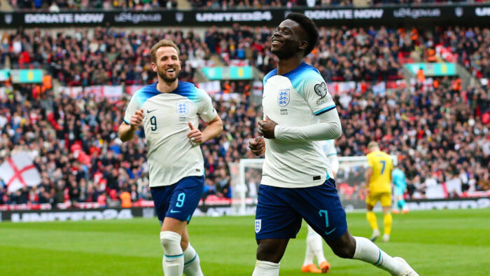 Bukayo Saka Harry Kane England v Ukraine 03262023