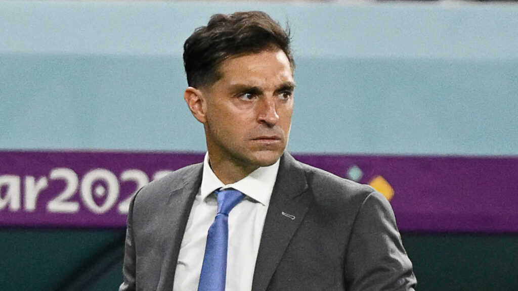 Diego Alonso Uruguay v Ghana Copa Mundial de Catar 02122022 (ALFREDO ESTRELLA/AFP via Getty Images)