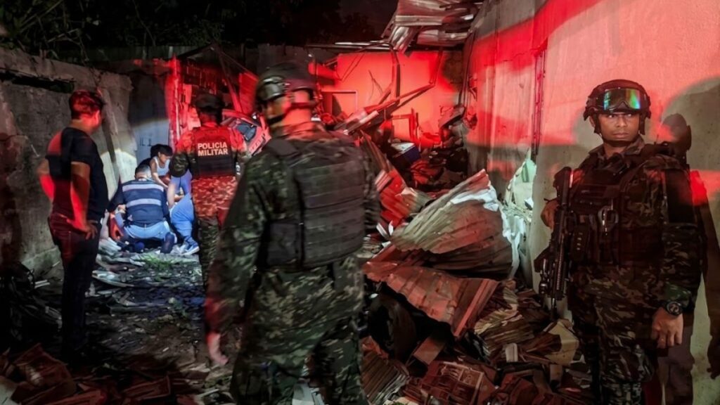 escena de explosión en Chamelecón